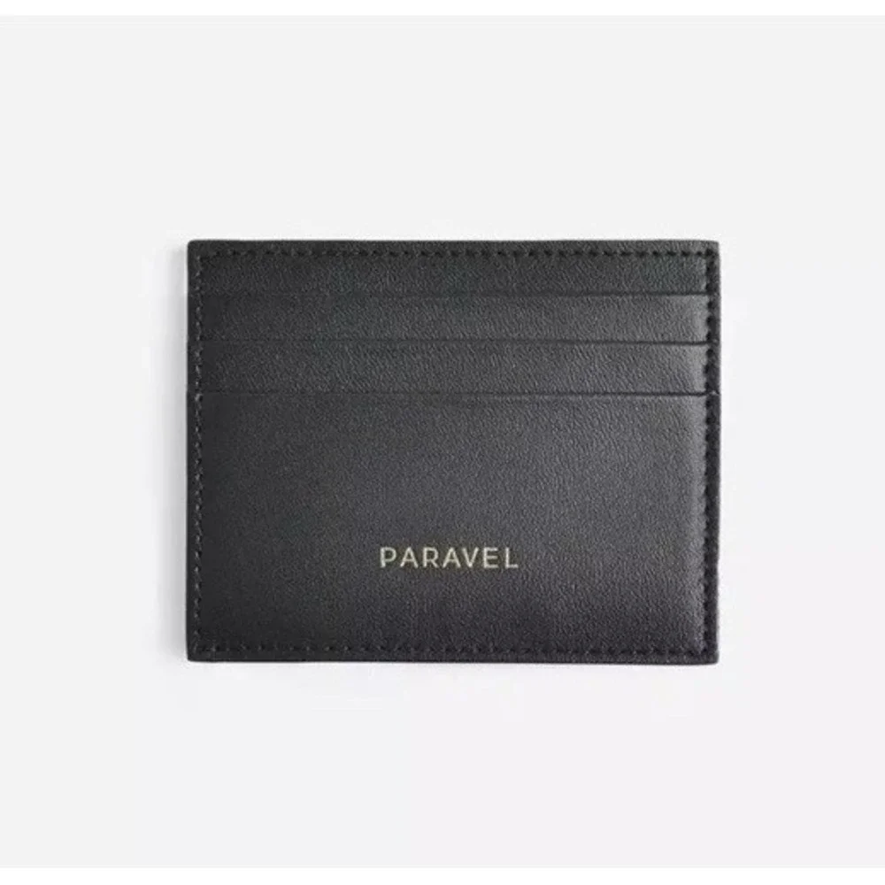 Paravel Wallet Cabana Card Case Domino Black‎ NWT Billfold
